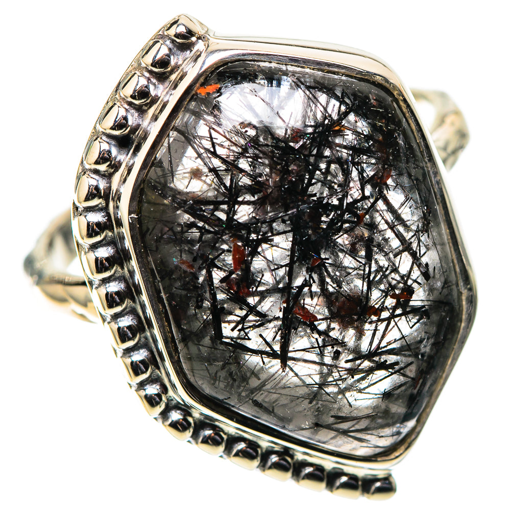Premium Tourmalinated Quartz Ring Size 7 (925 Sterling Silver) RING138060