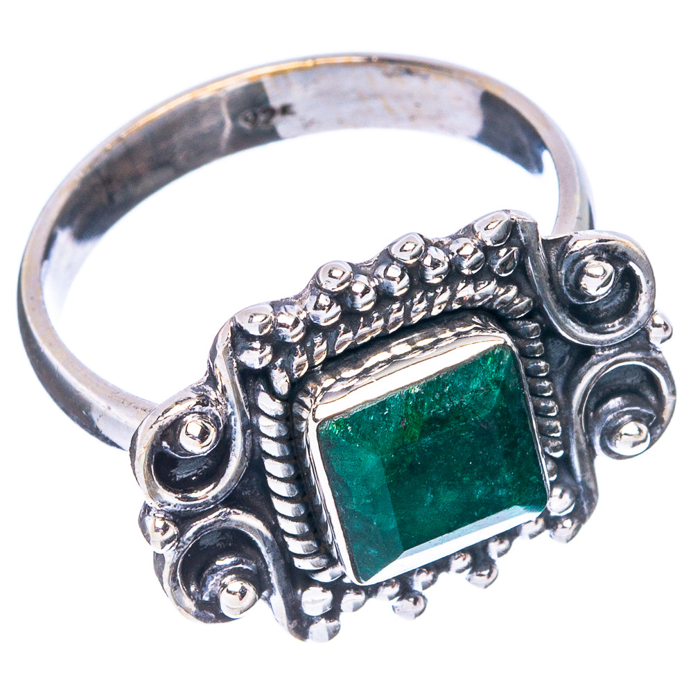 Green Sillimanite  Dainty Ring Size 7.75 (925 Sterling Silver) R5203