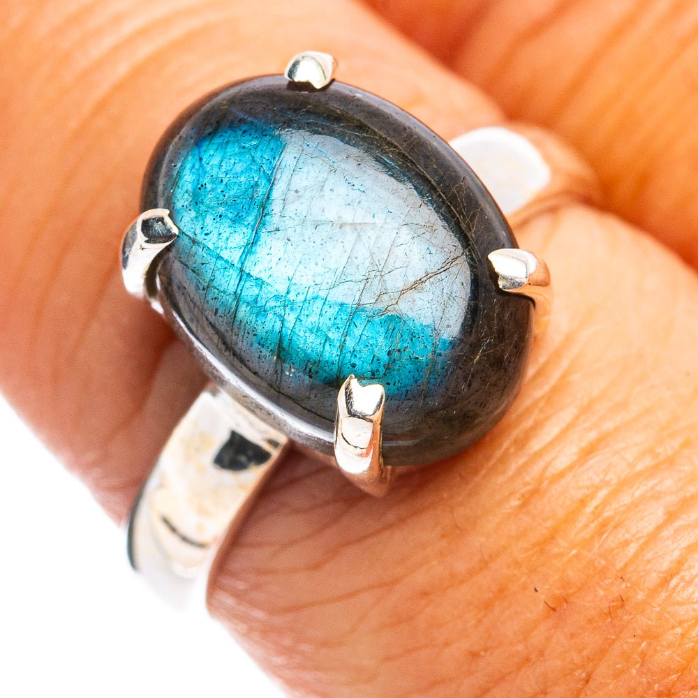 Labradorite Ring Size 8 (.925 Sterling Silver)