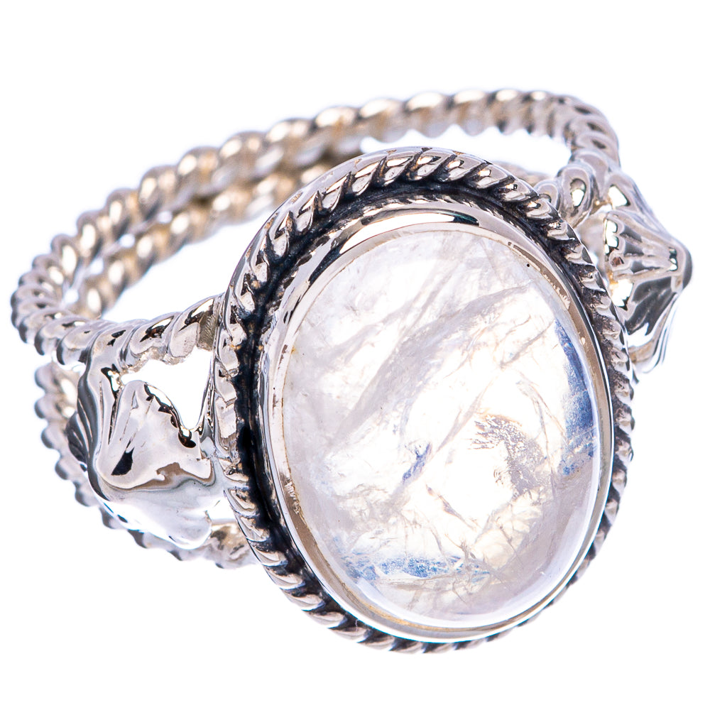 Premium Rainbow Moonstone Ring Size 5.75 (.925 Sterling Silver)
