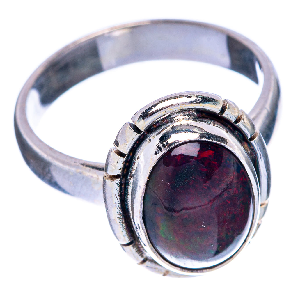 Black Opal Ring Size 5.5 (925 Sterling Silver) R144618