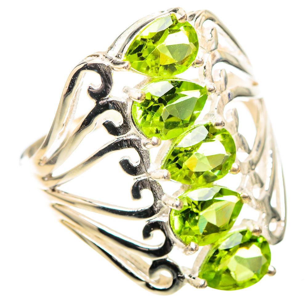 Peridot 925 Sterling Silver Ring Size 10 (925 Sterling Silver) RING139455