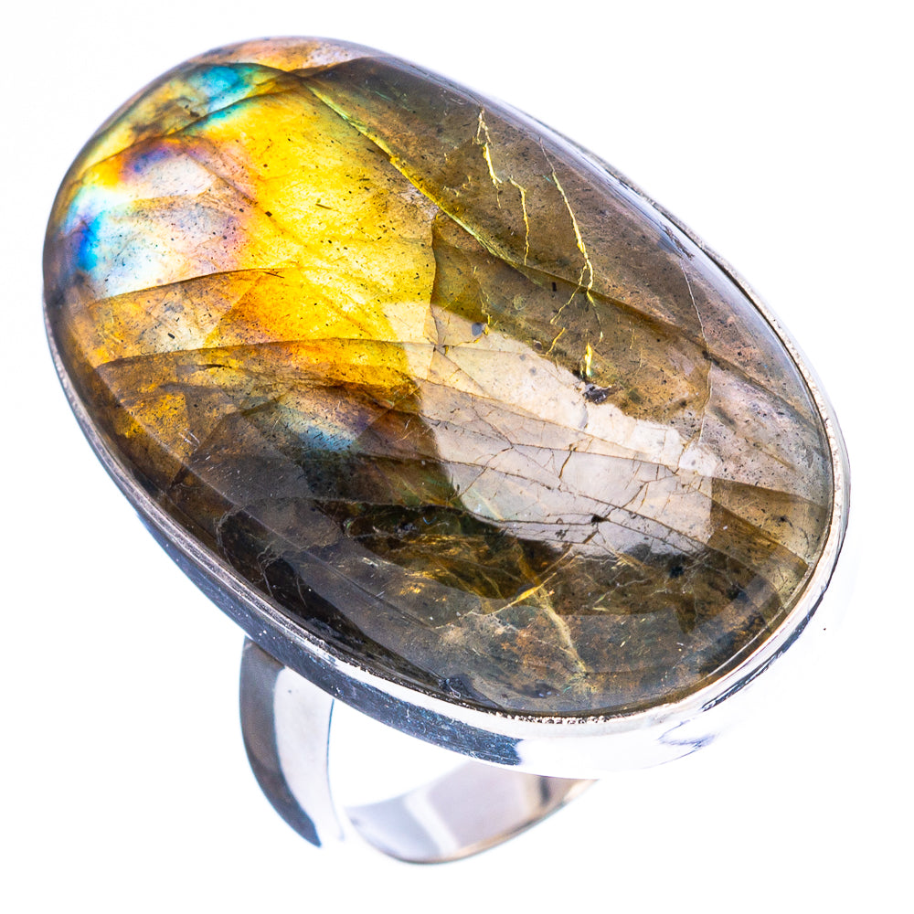 Labradorite Ring Size 6.5 (925 Sterling Silver) R4703