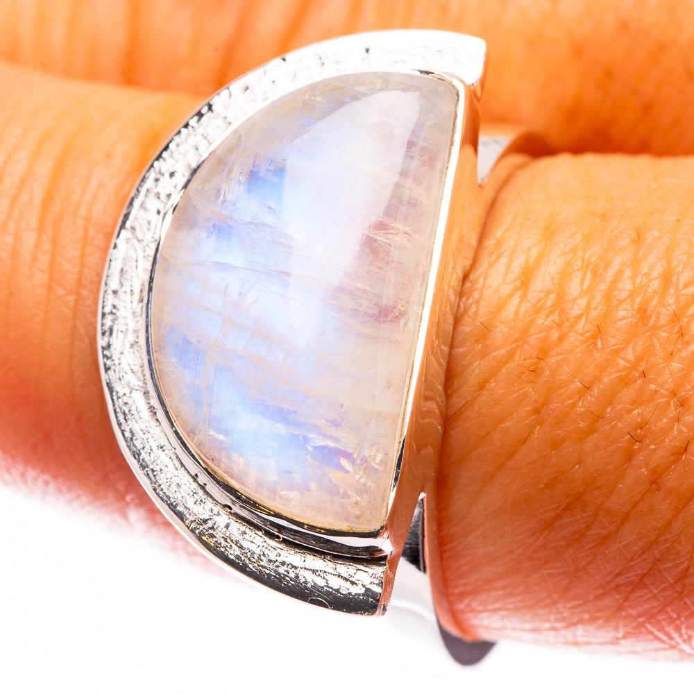 Premium Rainbow Moonstone Ring Size 9 (925 Sterling Silver) R141847