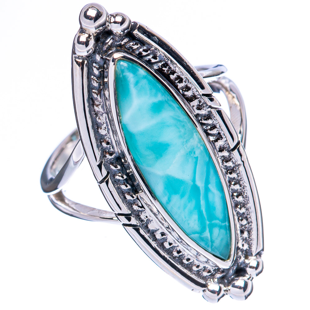 Asc Premium Larimar Ring Size 6 (925 Sterling Silver) R3501