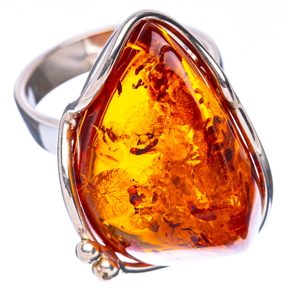 Baltic Amber Ring Size 7 (925 Sterling Silver) R1854