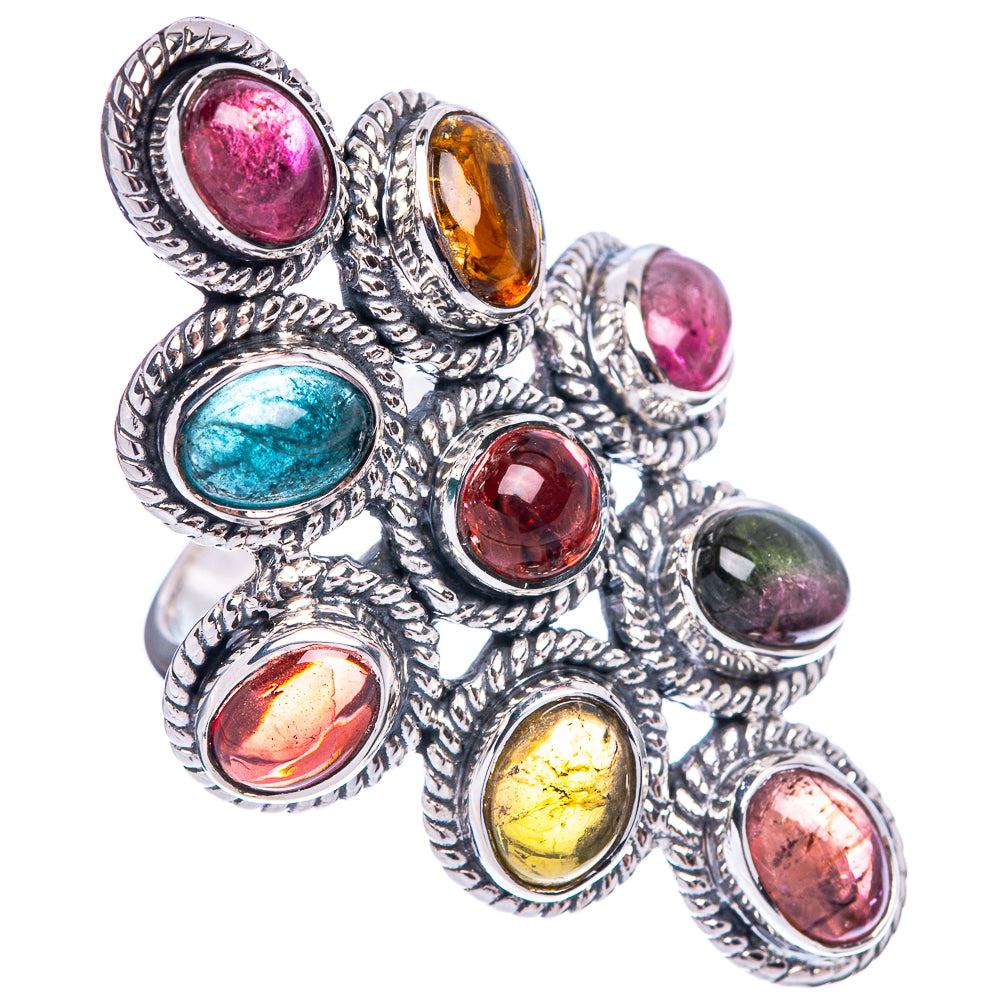 Signature Natural Tourmaline Ring Size 6 (925 Sterling Silver) R1800