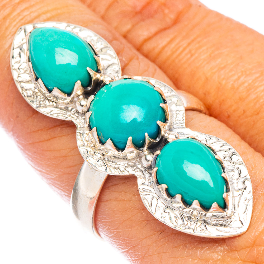 Large Sleeping Beauty Turquoise Ring Size 8 (925 Sterling Silver) R7164