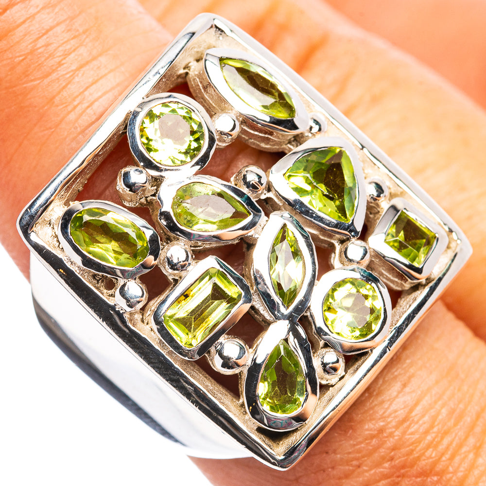Premium Peridot Ring Size 7.75 (.925 Sterling Silver)