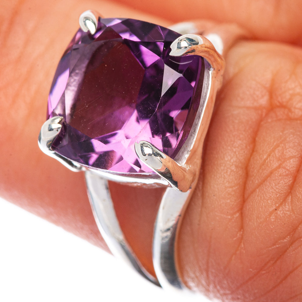 Faceted Amethyst Ring Size 6 (925 Sterling Silver) R145127