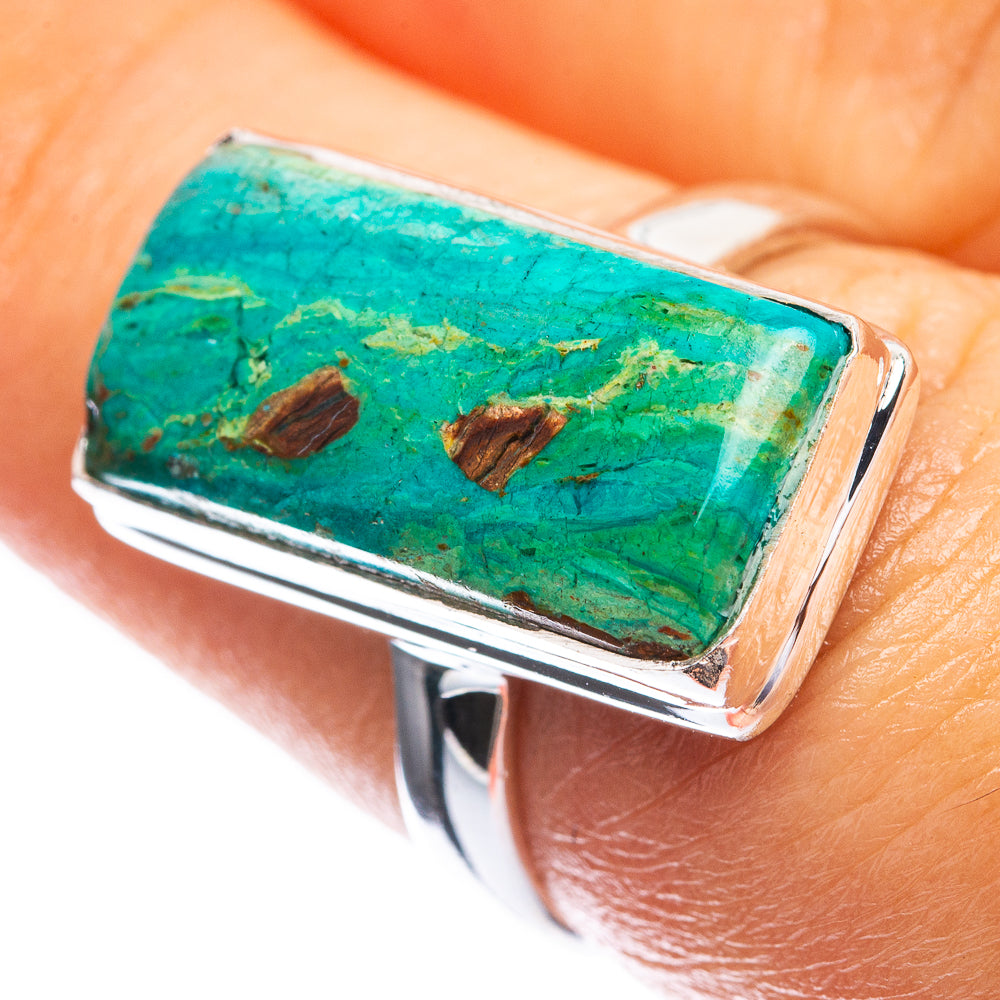 Chrysocolla Ring Size 6.5 (925 Sterling Silver) R142401