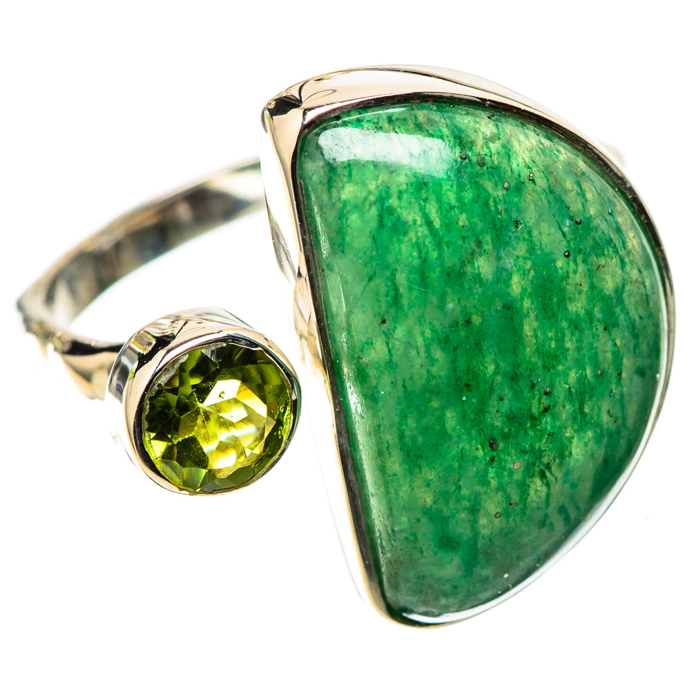 Premium Green Aventurine, Peridot Ring Size 8 (925 Sterling Silver) RING138105