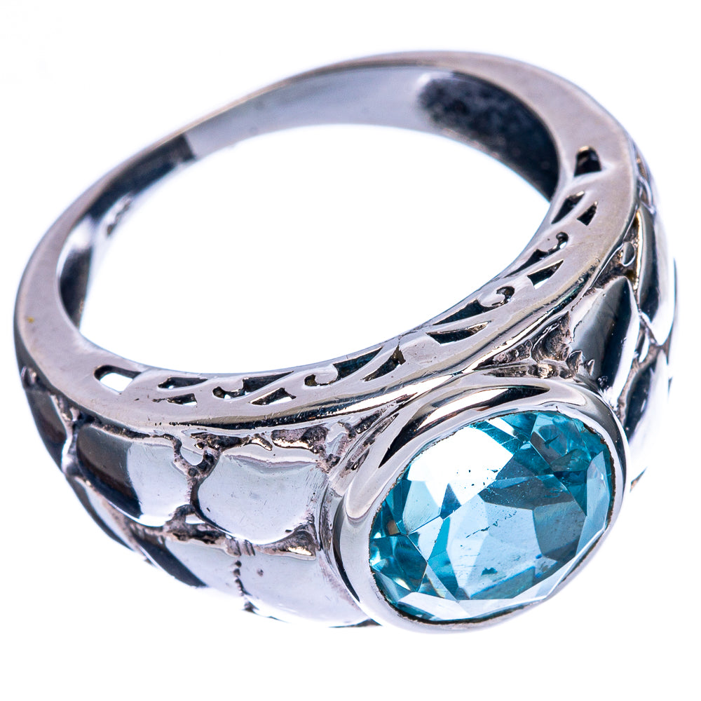 Blue Topaz Ring Size 6.75 (925 Sterling Silver) R146372