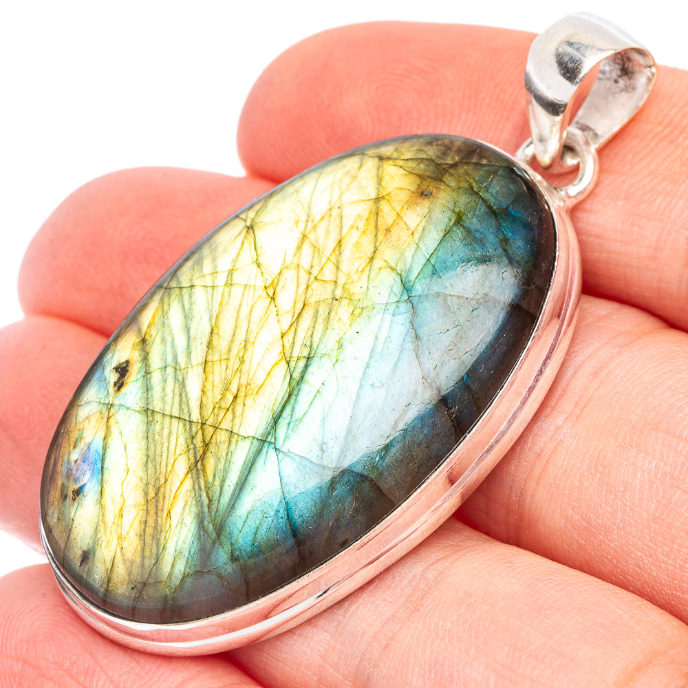 Labradorite Pendant 2" (925 Sterling Silver) P44879