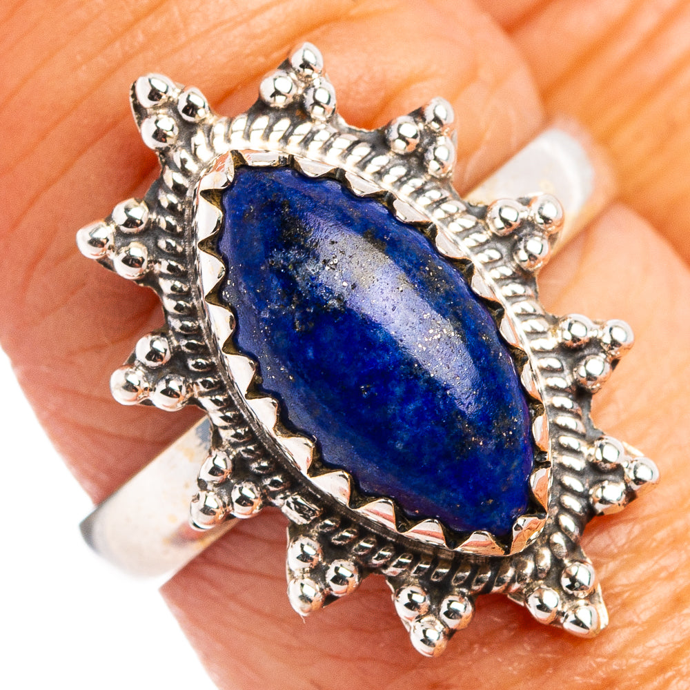 Lapis Lazuli Ring Size 8 (.925 Sterling Silver)