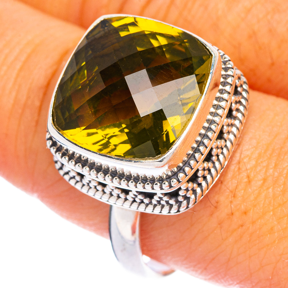 Faceted Citrine Ring Size 10 (925 Sterling Silver) R144469