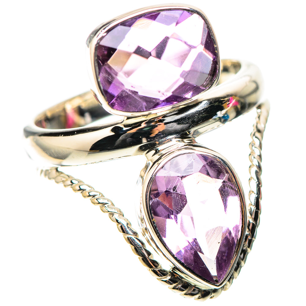 Premium Faceted Amethyst Ring Size 6.25 (925 Sterling Silver) RING138233