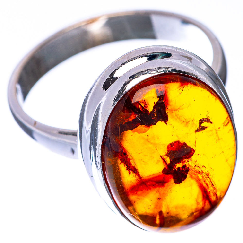 Baltic Amber Ring Size 7.5 (925 Sterling Silver) R145142