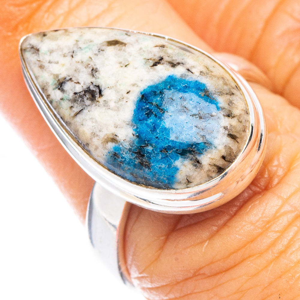 K2 Blue Azurite Ring Size 7 (925 Sterling Silver) R7143