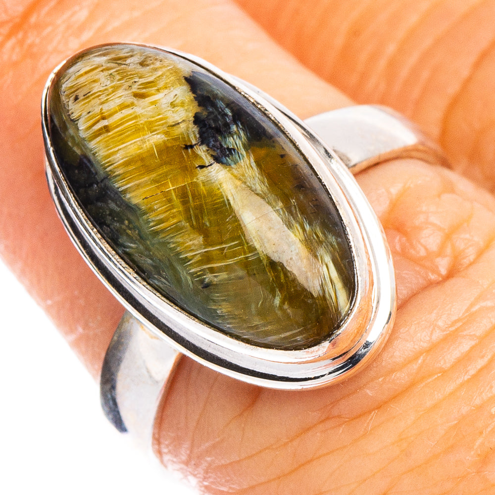 Pietersite Ring Size 6.75 (.925 Sterling Silver)