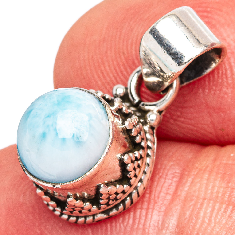 Larimar Pendants 7/8" (925 Sterling Silver) P42305