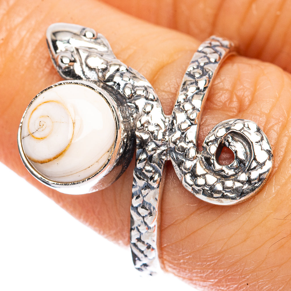 Value Shiva Eye Snake Ring Size 7.75 (925 Sterling Silver) R3189