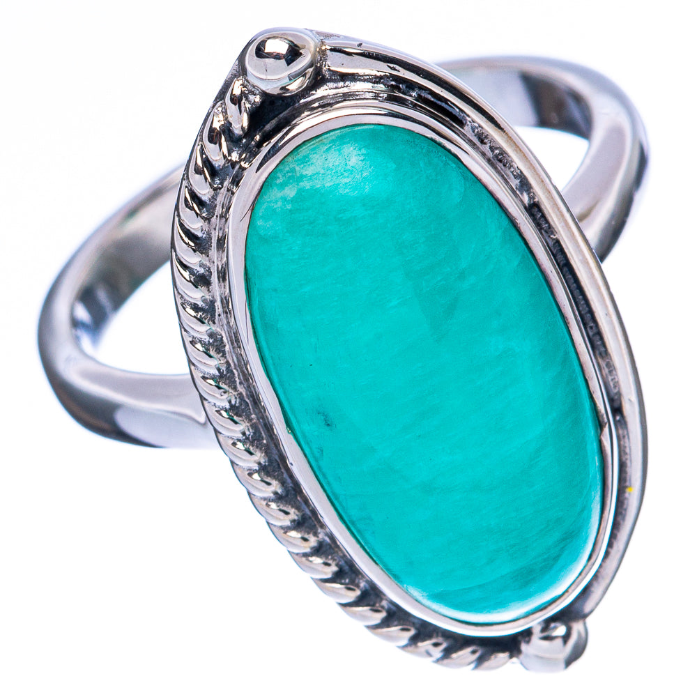 Asc Premium Amazonite Ring Size 6.75 (925 Sterling Silver) R3452