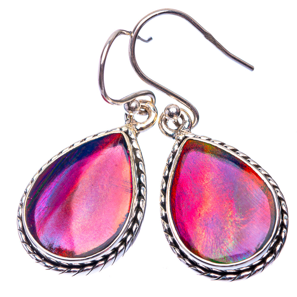 Aura Opal Earrings 1 3/8" (925 Sterling Silver) E432272