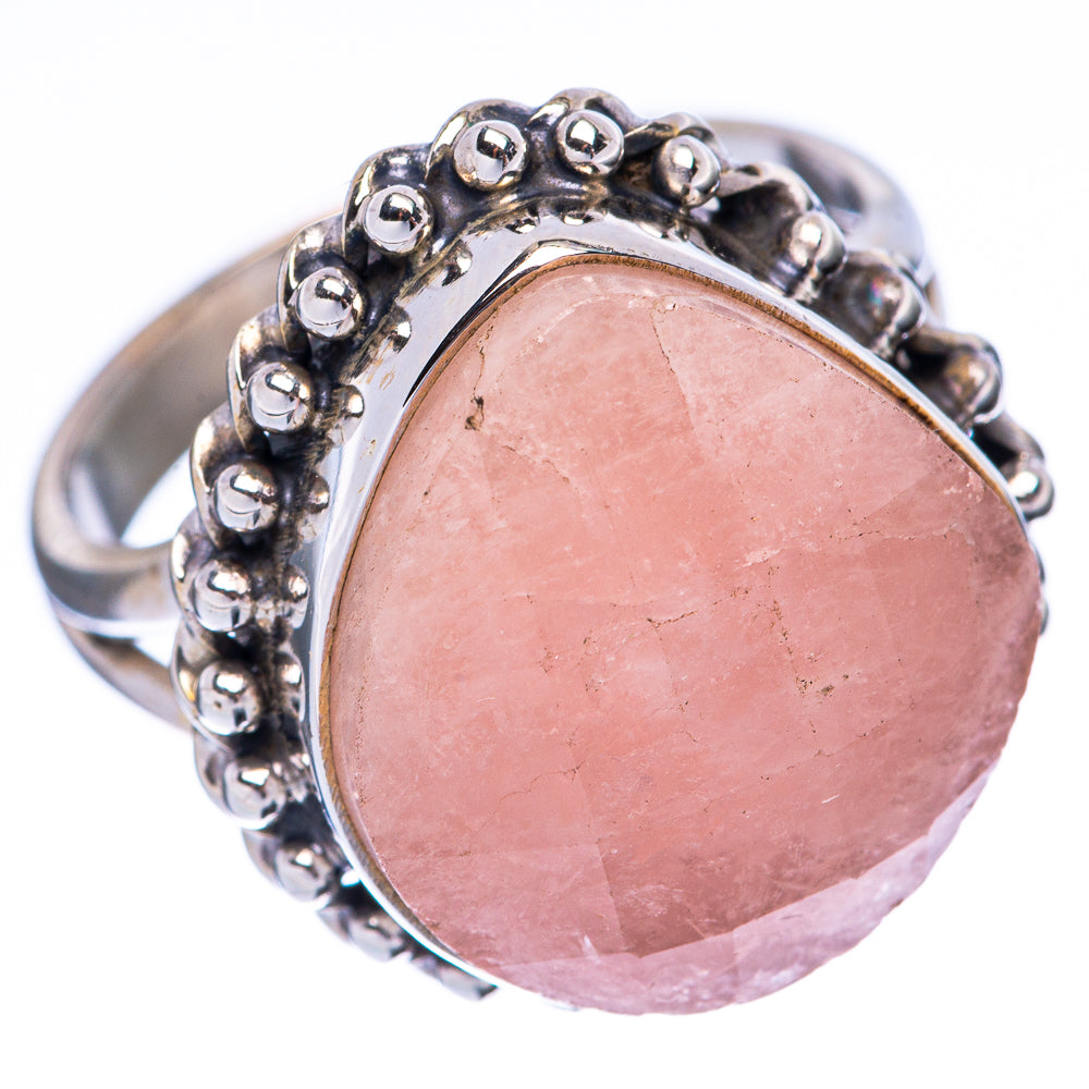 Rare Morganite Ring Size 8 (925 Sterling Silver) R2157