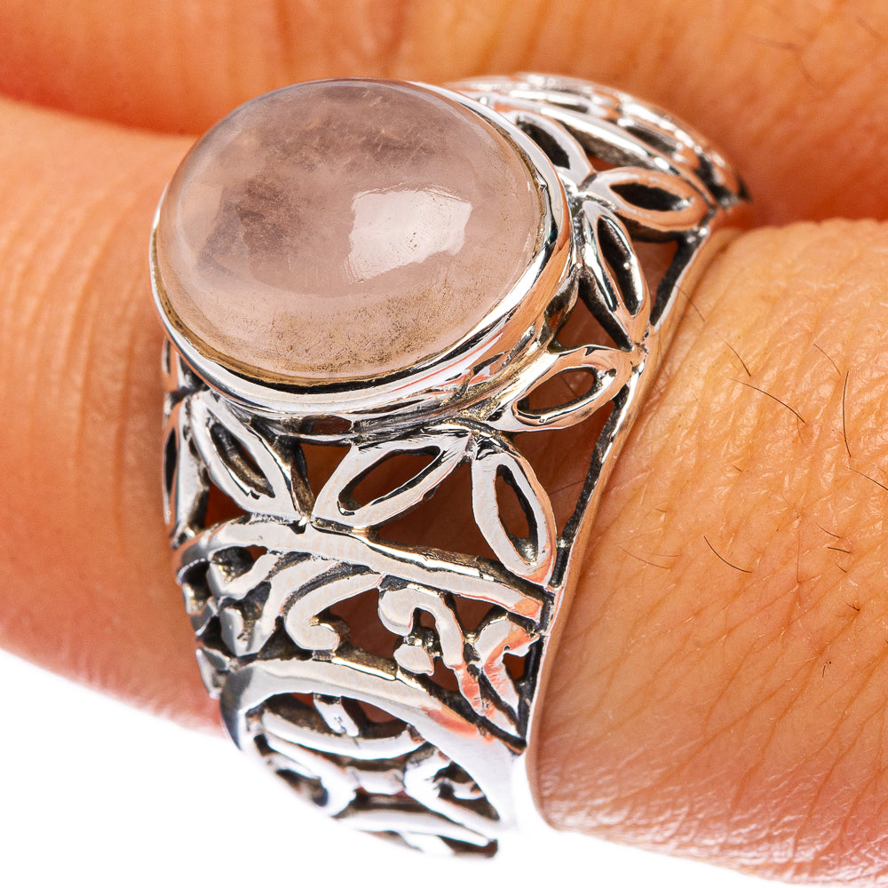Rose Quartz Ring Size 7.75 (925 Sterling Silver) R146414