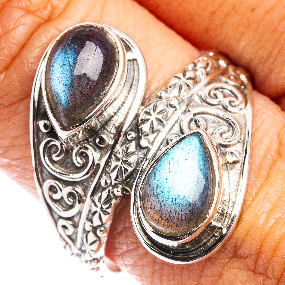 Labradorite Ring Size 9.75 (.925 Sterling Silver)