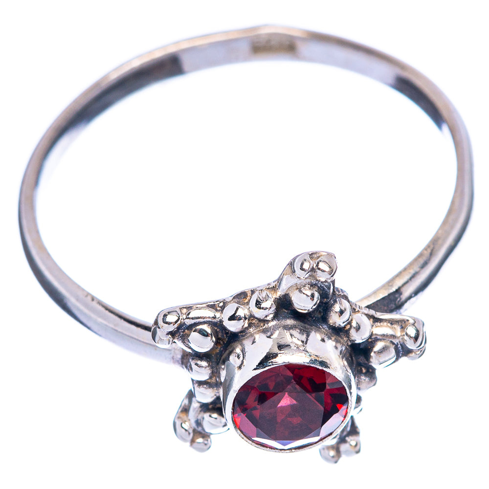 Garnet Dainty Ring Size 8 (925 Sterling Silver) R145727