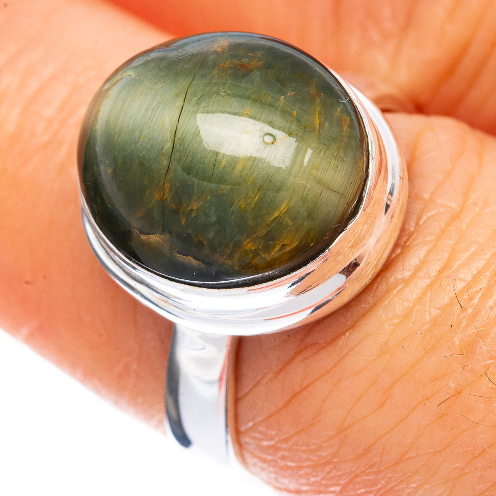 Cat Eye Ring Size 7.25 (925 Sterling Silver) R2011