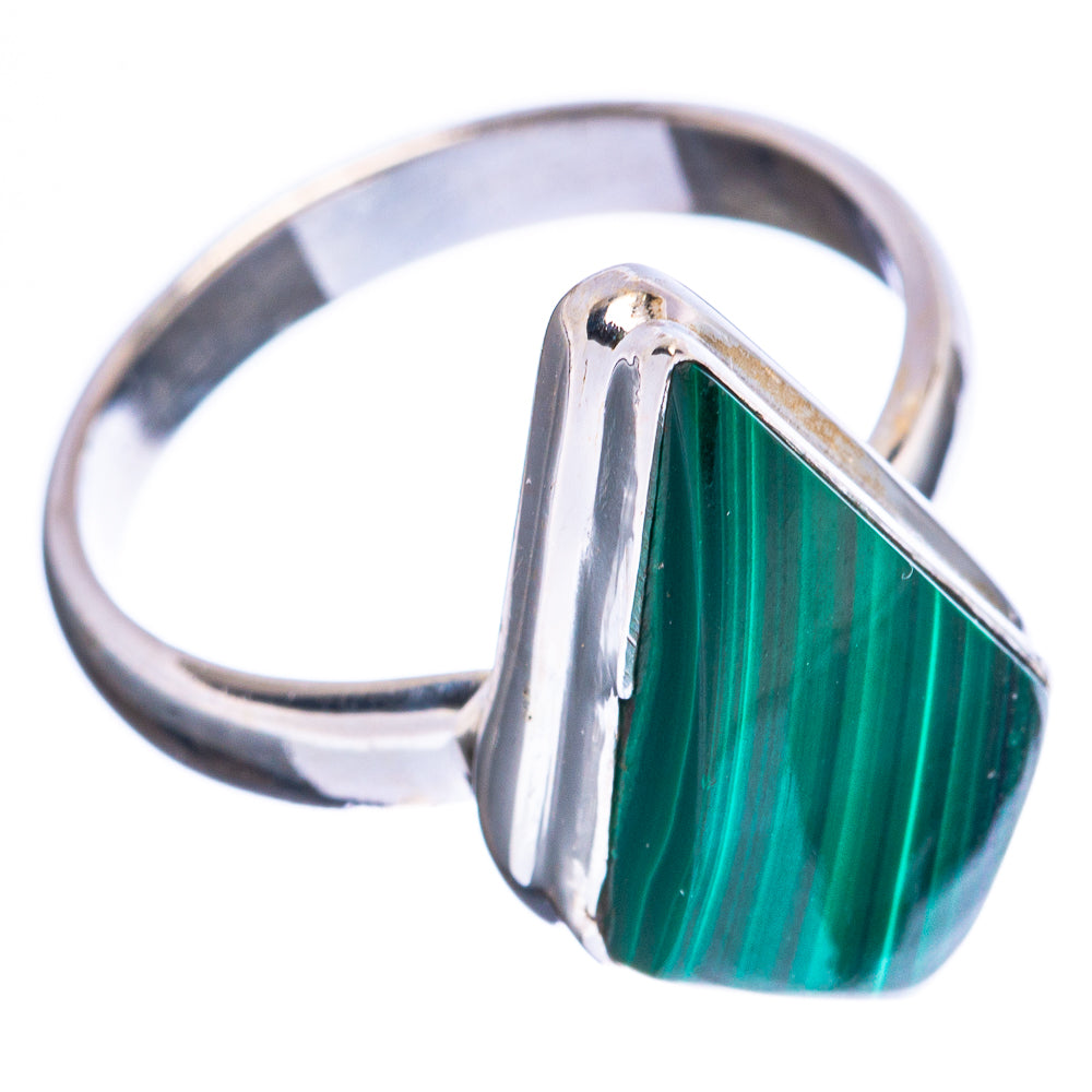 Malachite Ring Size 7.75 (925 Sterling Silver) R3211