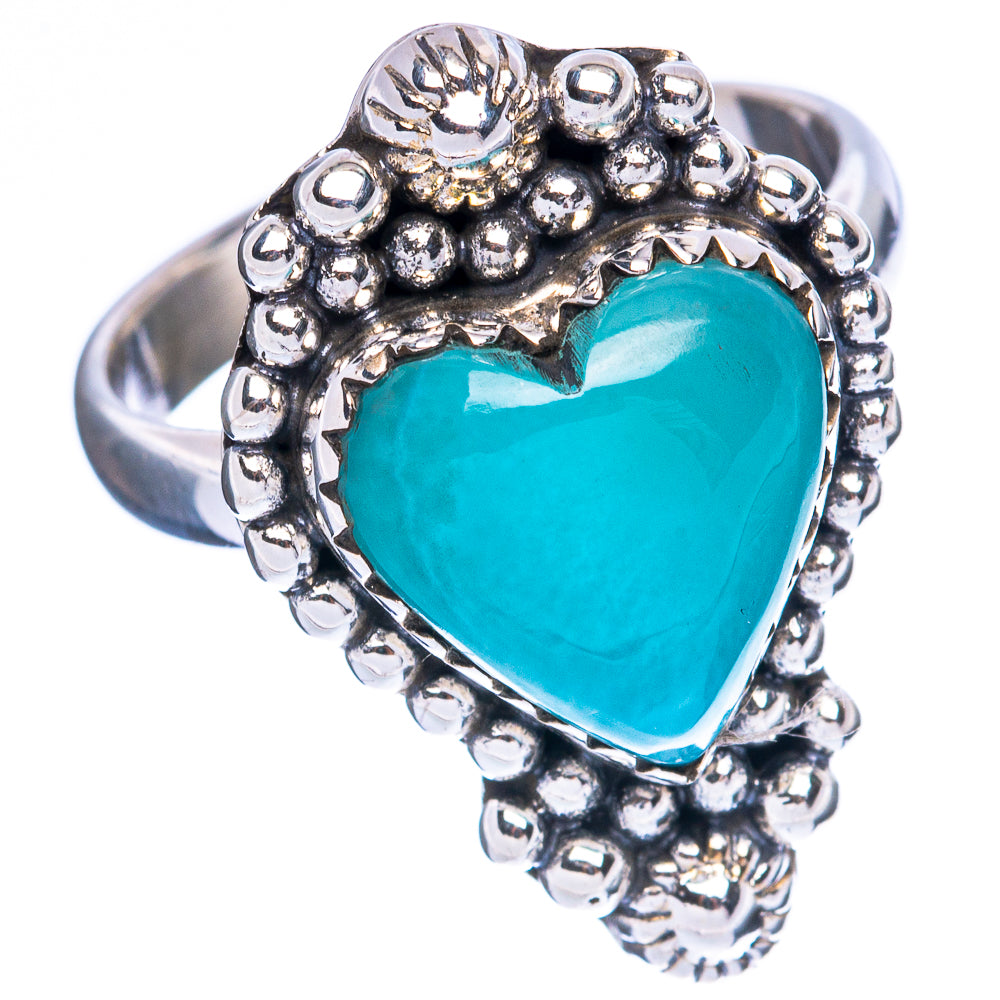 Larimar Heart Ring Size 8 (925 Sterling Silver) R2457