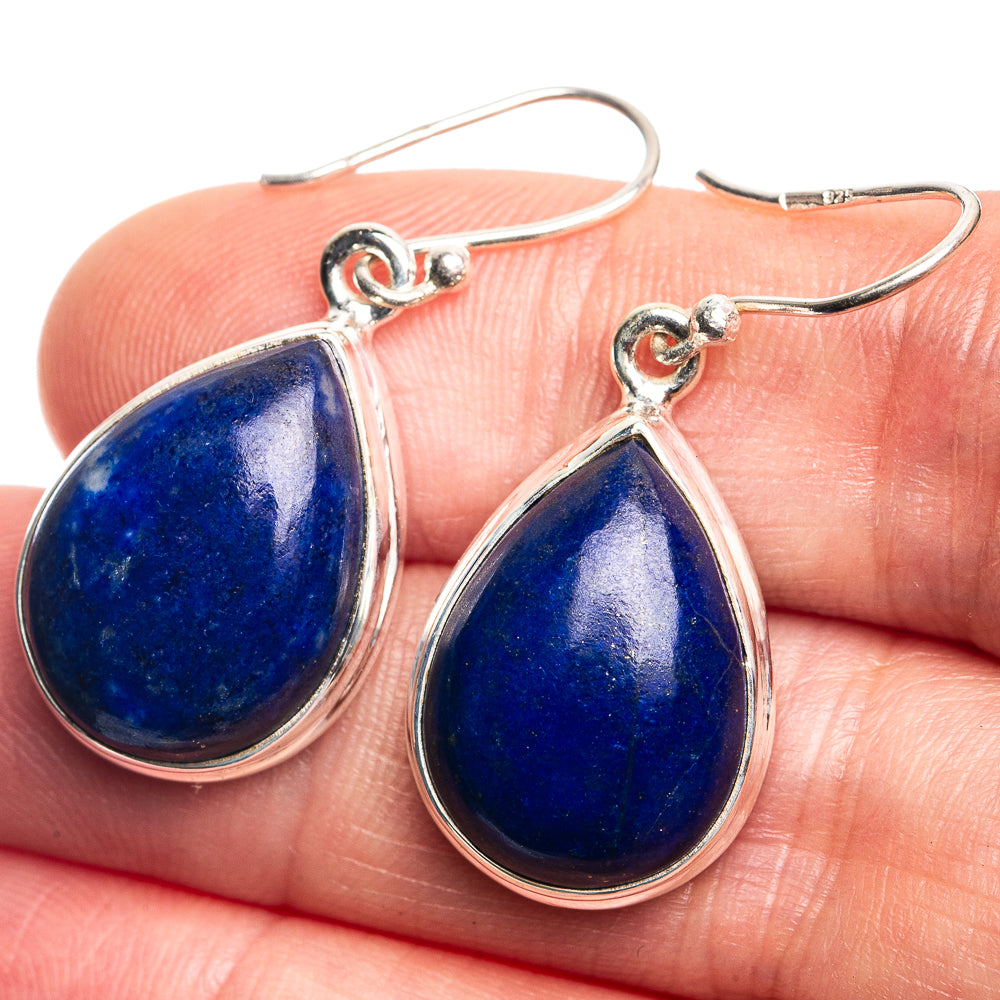 Lapis Lazuli Earrings 1 3/8" (925 Sterling Silver) E432728