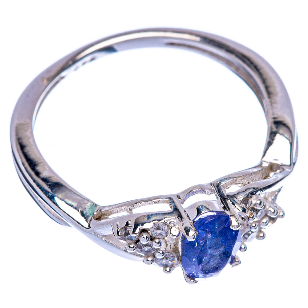 Rare Faceted Tanzanite Ring Size 5.75 (925 Sterling Silver) R145559
