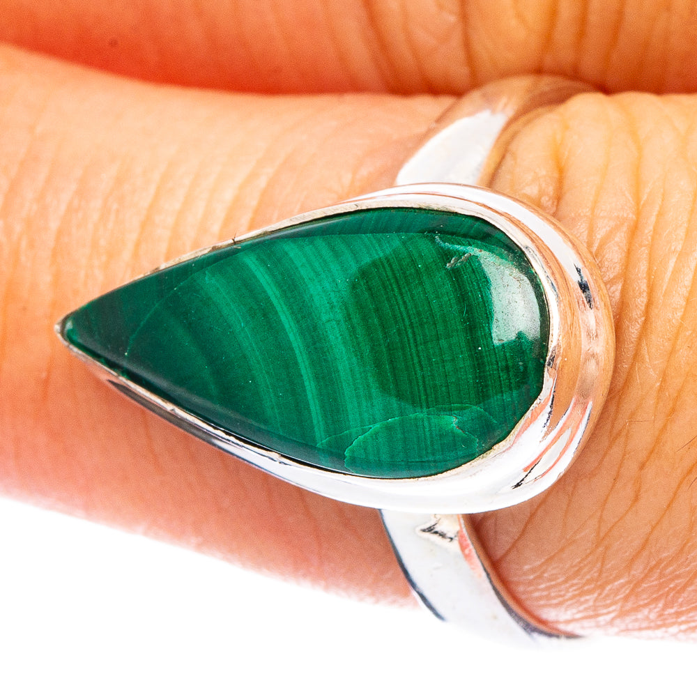 Malachite Ring Size 8 (925 Sterling Silver) R6864