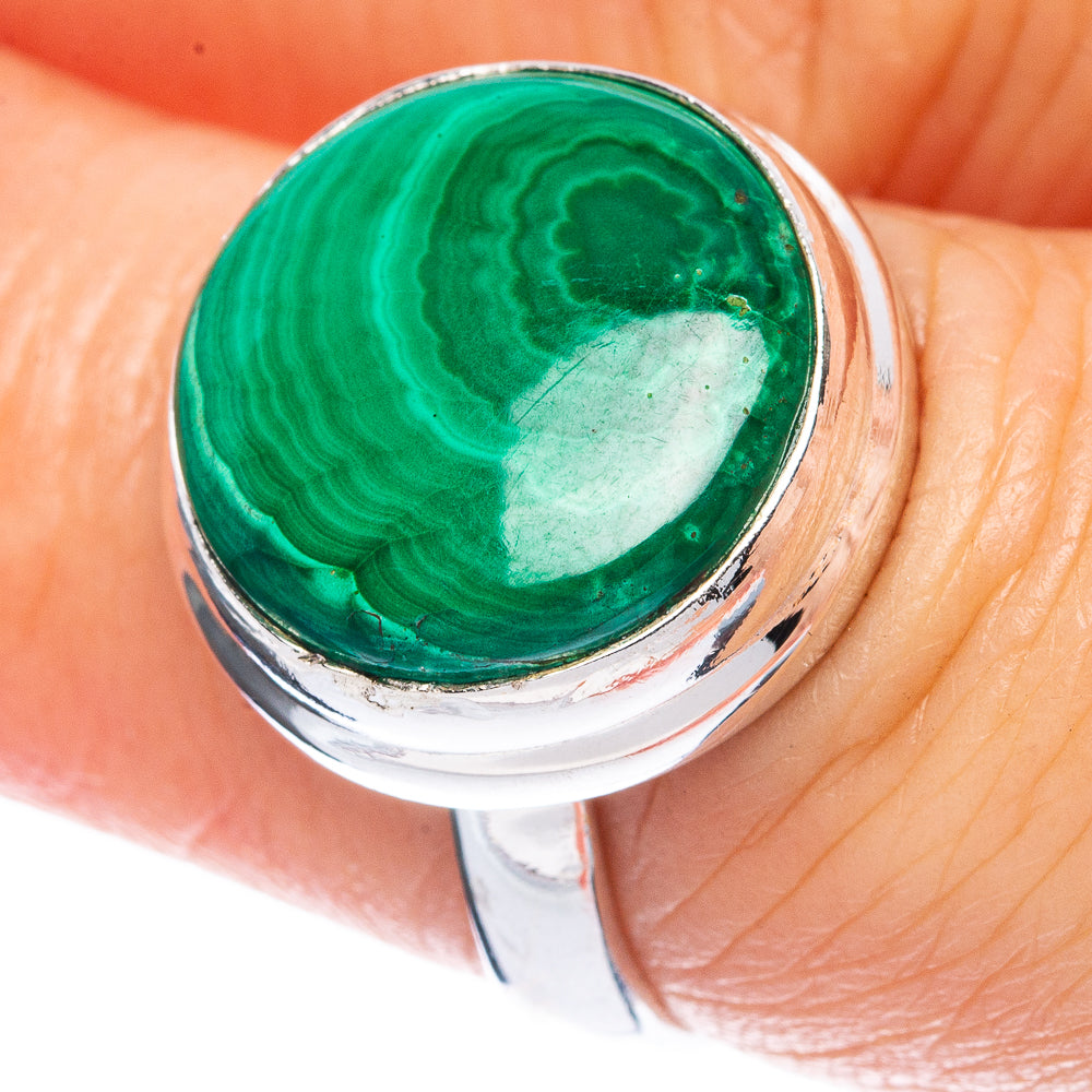 Malachite Ring Size 7 (925 Sterling Silver) R2875