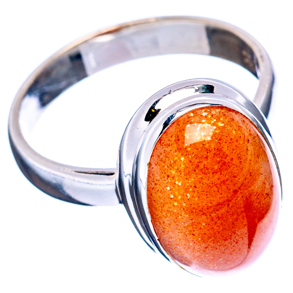 Sunstone Ring Size 6.5 (.925 Sterling Silver)