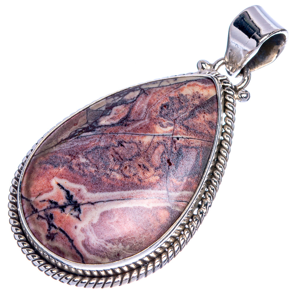 Rosetta Jasper Pendant 1 3/4" (925 Sterling Silver) P40742