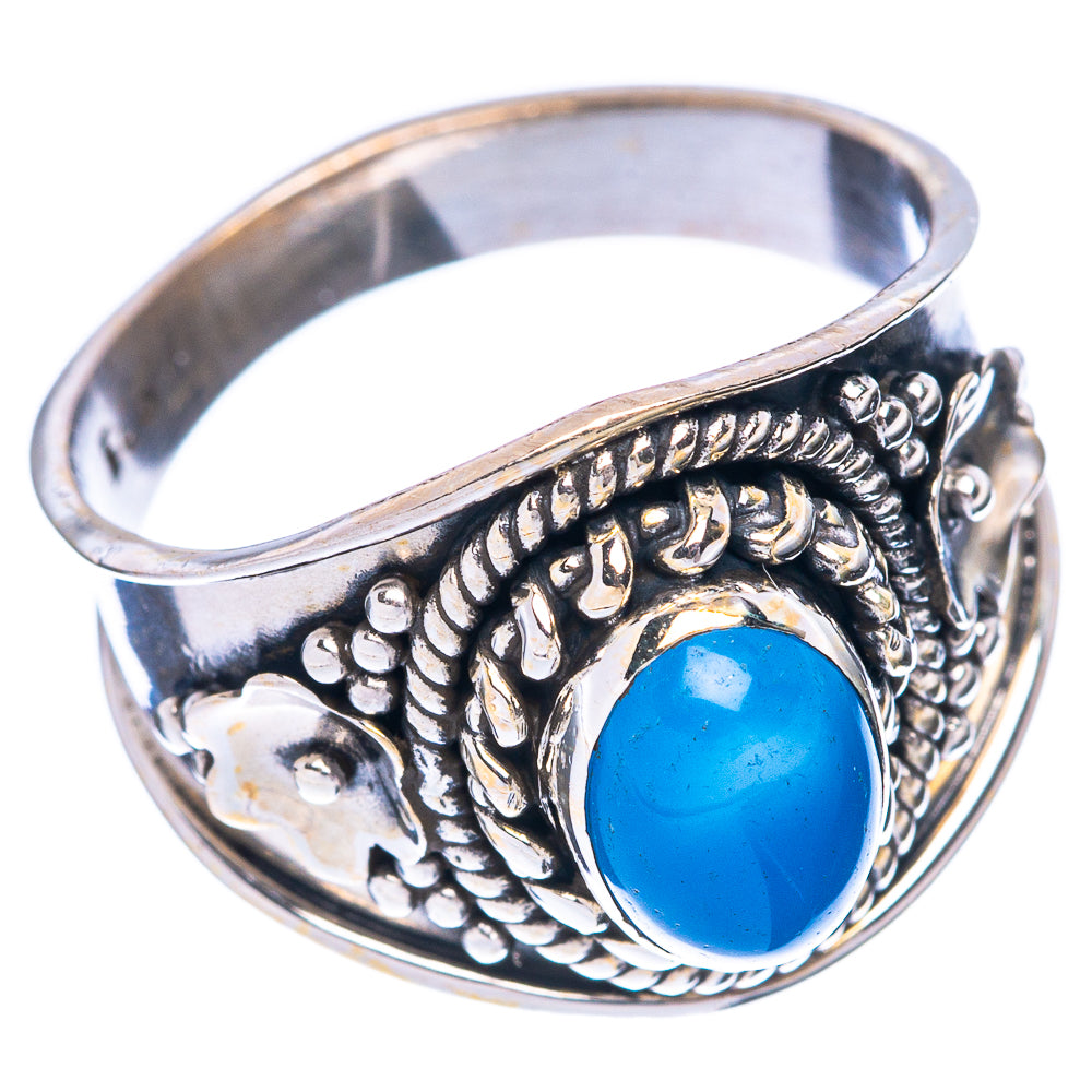 Chalcedony 925 Sterling Silver Ring Size 7 (925 Sterling Silver) R5422