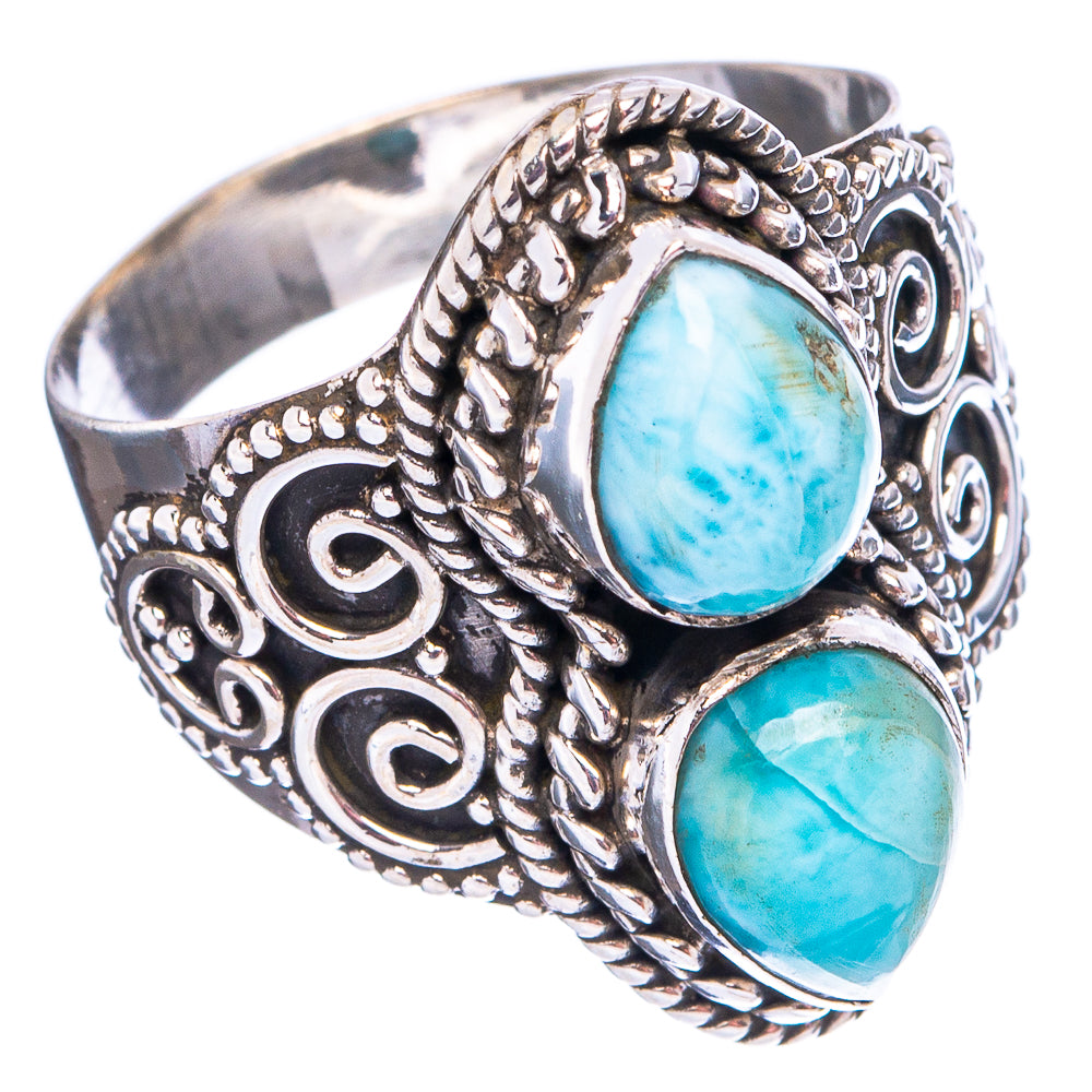 Rare Larimar Ring Size 7 (.925 Sterling Silver)