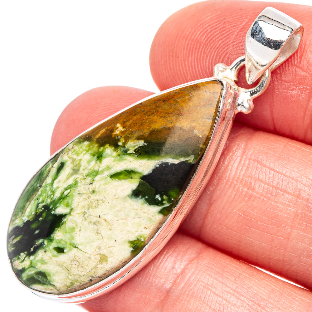 Rainforest Opal Pendant 1 3/4" (925 Sterling Silver) P44057