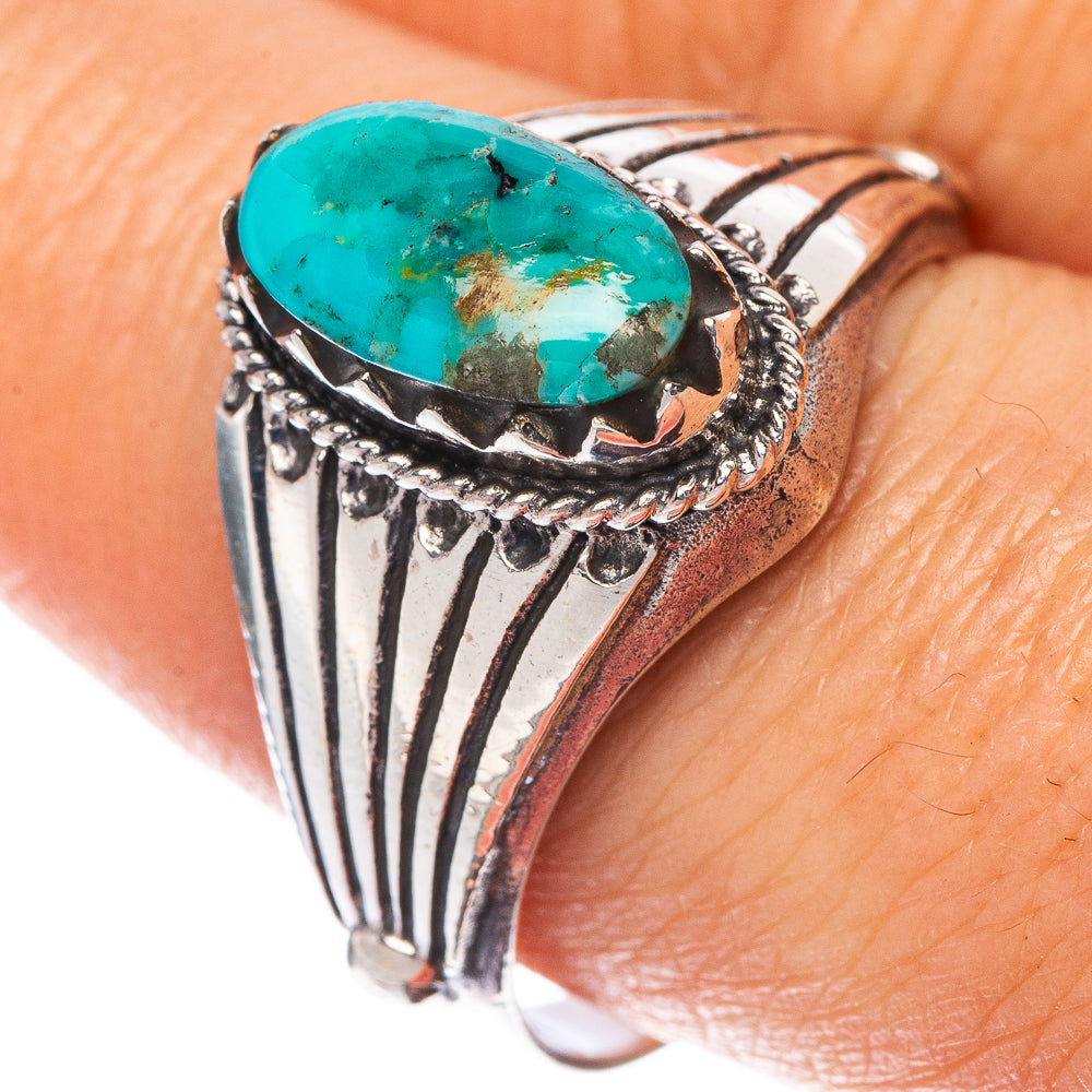 Rare Arizona Turquoise Ring Size 9.5 (925 Sterling Silver) R1579