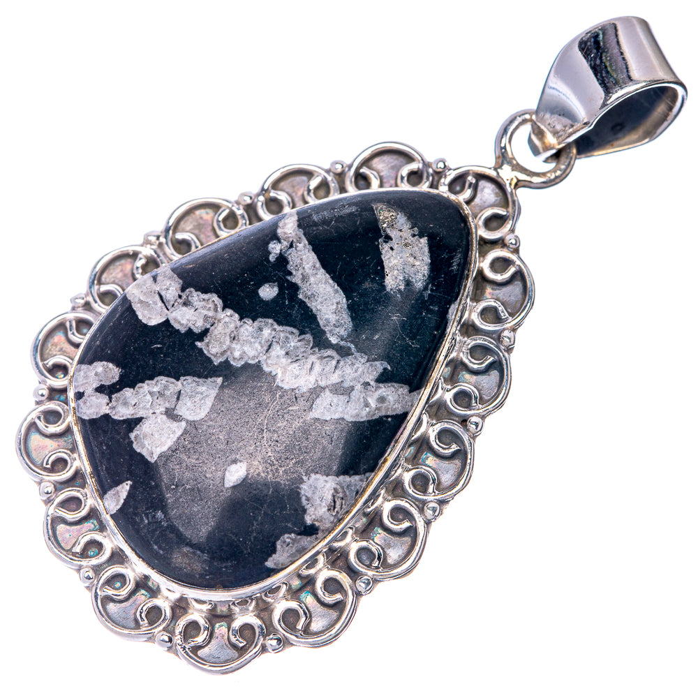 Pinolith Jasper Pendant 2" (925 Sterling Silver) P40784