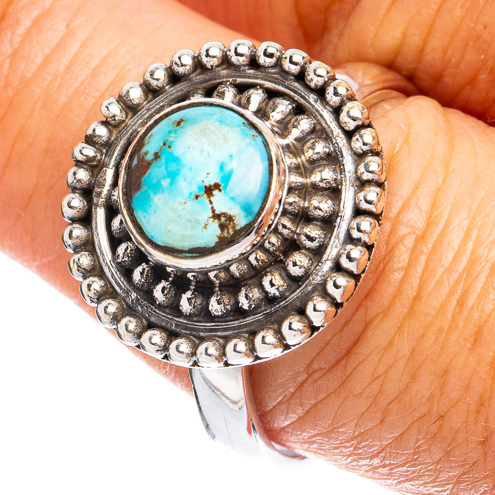 Rare Golden Hills Turquoise Ring Size 9 (925 Sterling Silver) R8584