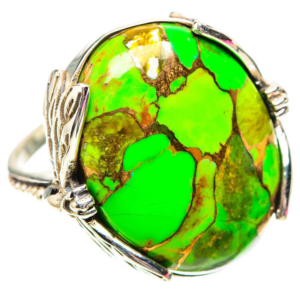 Green Copper Composite Turquoise Ring Size 8 (925 Sterling Silver) RING138722