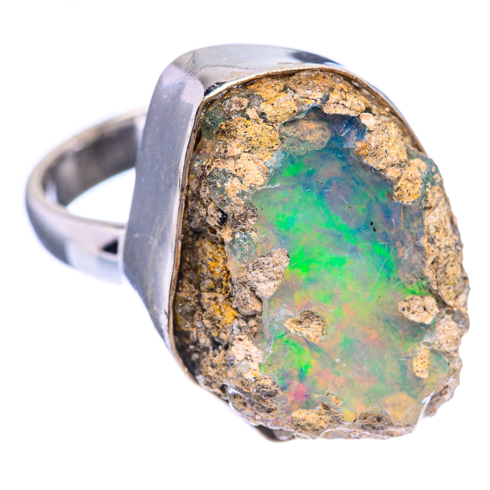 Rough Ethiopian Opal Ring Size 6 (925 Sterling Silver) R140500