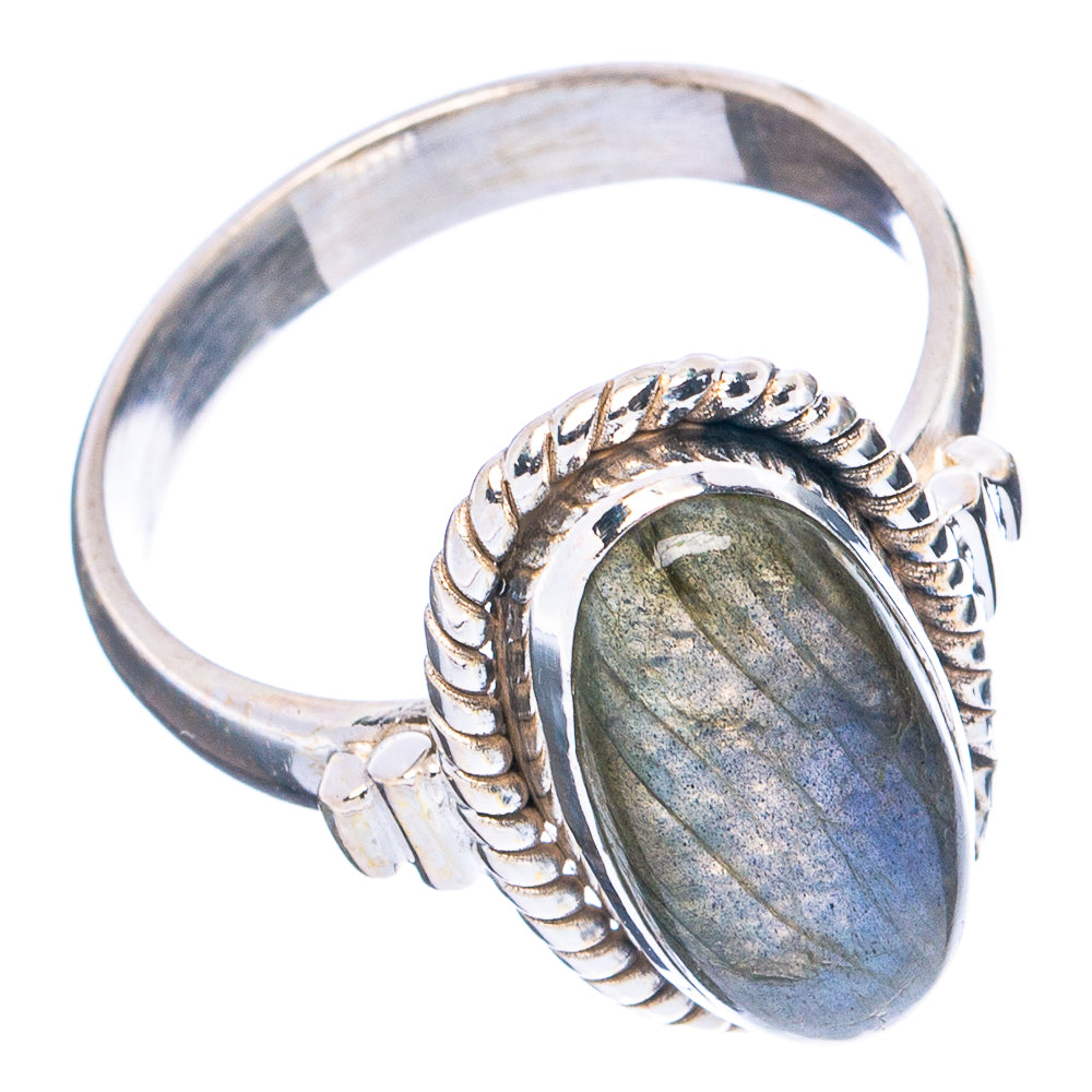 Labradorite Ring Size 8.25 (.925 Sterling Silver)